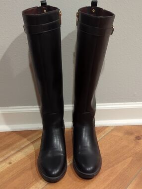 Tommy Hilfiger Iviann High Shaft Riding Boots Black
